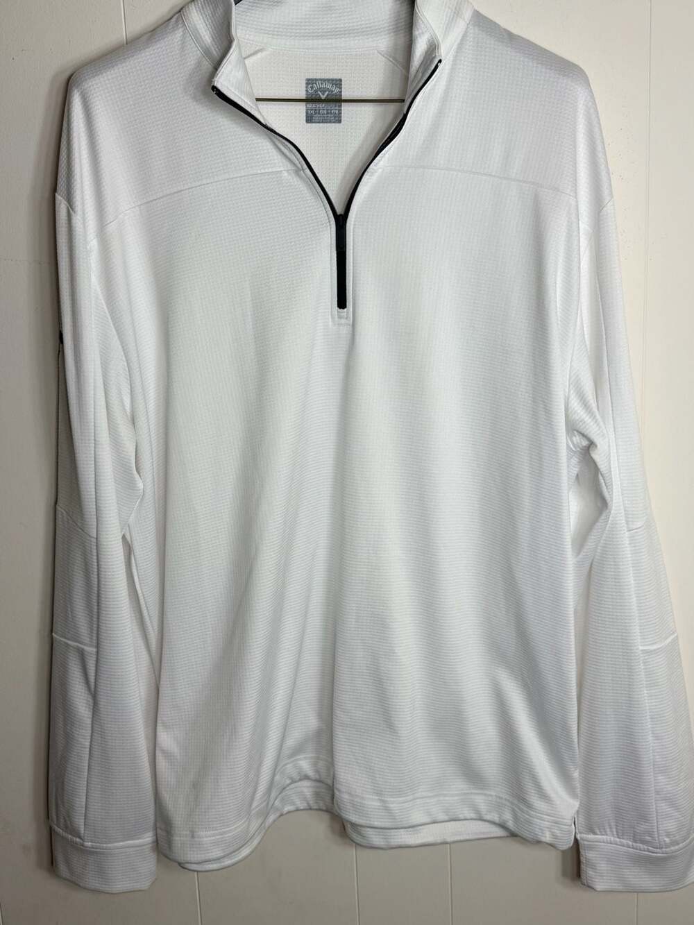 Callaway Golf Weather Series 1/4 Zip Pullover White XXL